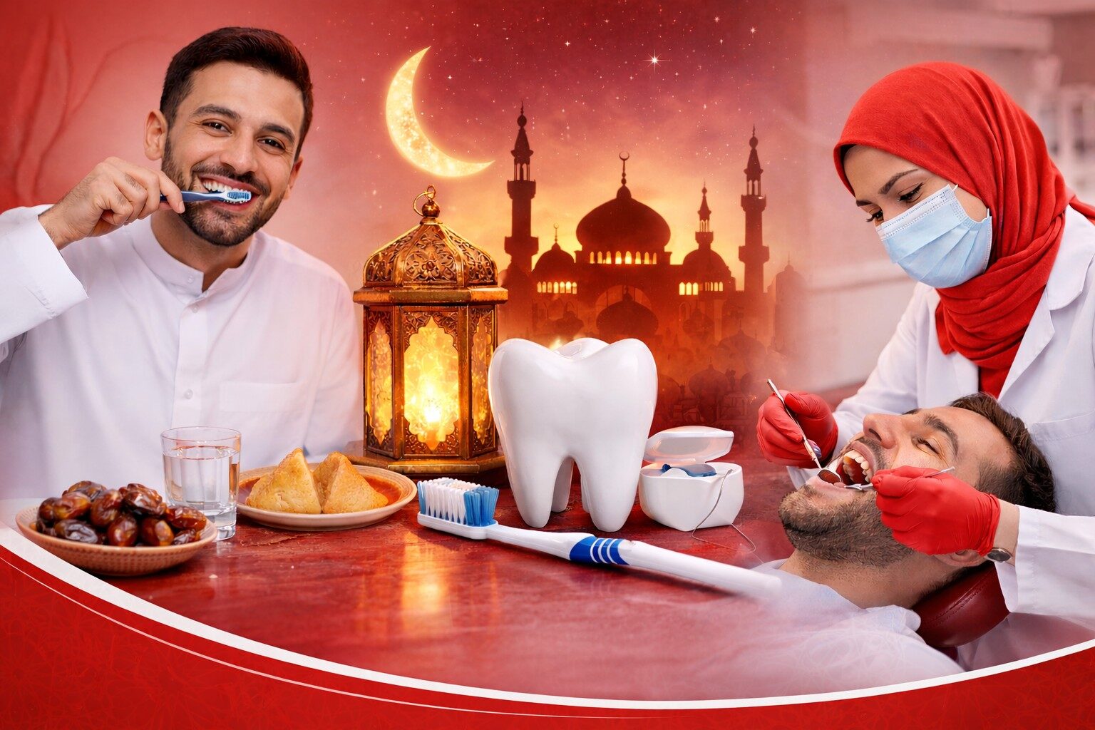 صحة الأسنان في رمضان في عيادات الحفاظ عمّان الأردن